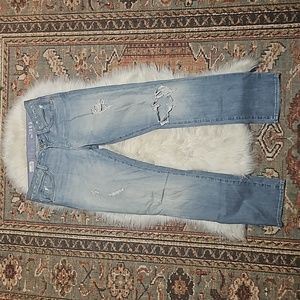 Gap 1969 Distressed Jeans Easy Straight Size 28 Excellent Condition